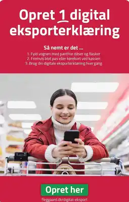 Fleggaard Opret 1 digital eksporterklæring tilbud