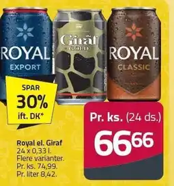 Fleggaard Royal el. Giraf tilbud