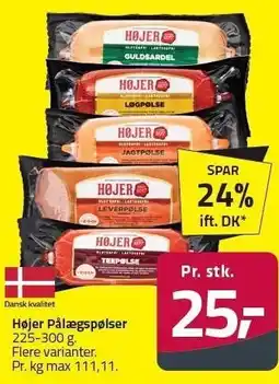 Fleggaard Højer Pålægspølser tilbud