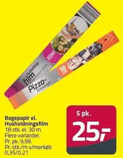 Fleggaard Bagepapir el. Husholdningsfilm tilbud