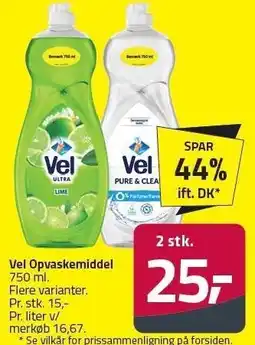 Fleggaard Vel Opvaskemiddel tilbud