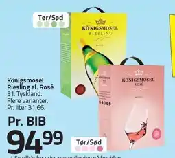 Fleggaard Königsmosel Riesling el. Rosé tilbud