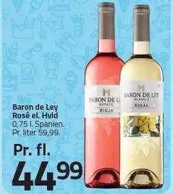 Fleggaard Baron de Ley Rosé el. Hvid tilbud
