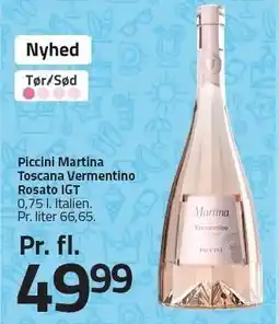Fleggaard Piccini Martina Toscana Vermentino Rosato IGT tilbud