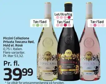 Fleggaard Piccini Collezione Privata Toscana tilbud