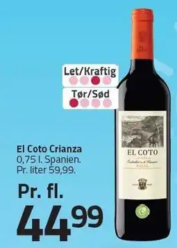 Fleggaard El Coto Crianza tilbud