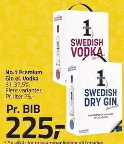 Fleggaard No. 1 premium Gin el. Vodka tilbud