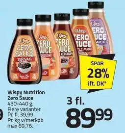 Fleggaard Wispy Nutrition Zero Sauce tilbud