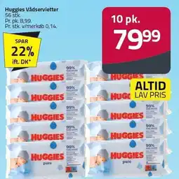 Fleggaard Huggies Vådservietter tilbud