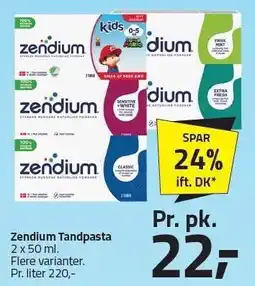 Fleggaard Zendium Tandpasta tilbud