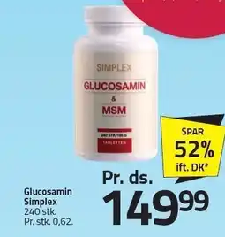 Fleggaard Glucosamin Simplex tilbud