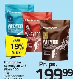 Fleggaard Frontrunner By Bodylab ApS Whey 100 tilbud
