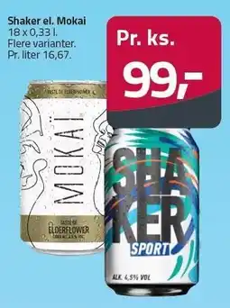 Fleggaard Shaker el. Mokai tilbud