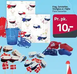 Fleggaard Flag, Servietter, Shotglas el. Fløjte tilbud