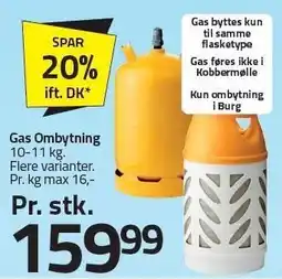 Fleggaard Gas Ombytning tilbud