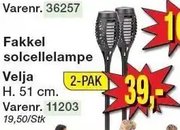 Harald Nyborg Fakkel solcellelampe tilbud