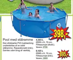 Harald Nyborg Pool med stålramme tilbud