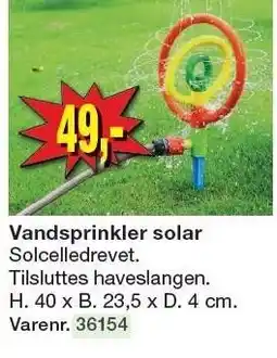 Harald Nyborg Vandsprinkler solar tilbud