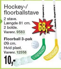 Harald Nyborg Hockey-/floorballstave eller Floorball 3-pak tilbud