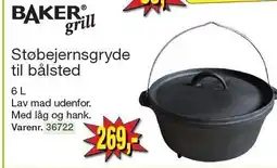 Harald Nyborg BAKER grill Støbejernsgryde til bålsted tilbud