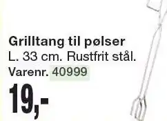 Harald Nyborg Grilltang til pølser tilbud