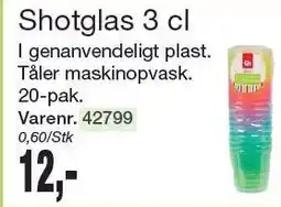 Harald Nyborg Shotglas 3 cl tilbud