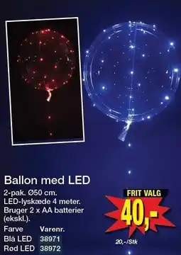 Harald Nyborg Ballon med LED tilbud