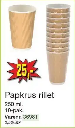 Harald Nyborg Papkrus rillet tilbud