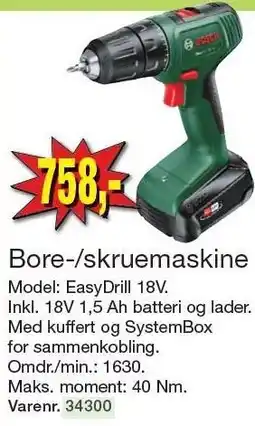 Harald Nyborg Bore-/skruemaskine tilbud