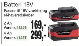 Harald Nyborg Batteri 18V tilbud