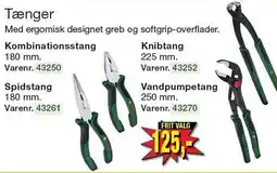 Harald Nyborg Tænger Kombinationsstang, Knibtang, Spidstang eller Vandpumpetang tilbud