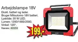 Harald Nyborg Arbejdslampe 18V tilbud