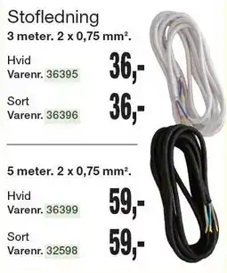 Harald Nyborg Stofledning 3 meter eller 5 meter tilbud