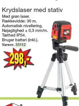 Harald Nyborg Krydslaser med stativ tilbud