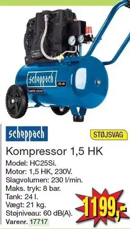 Harald Nyborg Kompressor 1,5 HK tilbud