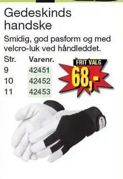 Harald Nyborg Gedeskindshandske tilbud