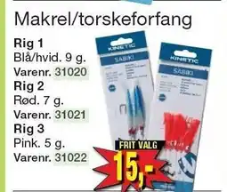 Harald Nyborg Makrel/torskeforfang Rig 1, 2 eller 3 tilbud