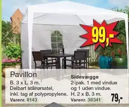 Harald Nyborg Pavillon eller Sidevægge tilbud