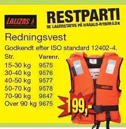 Harald Nyborg Redningsvest tilbud