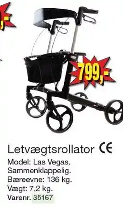 Harald Nyborg Letvægtsrollator tilbud