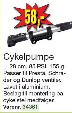 Harald Nyborg Cykelpumpe tilbud