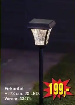 Harald Nyborg Pro Solcellelampe Firkantet tilbud