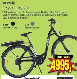 Harald Nyborg Elcykel City 28'' tilbud