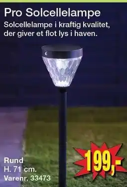 Harald Nyborg Pro Solcellelampe Rund tilbud