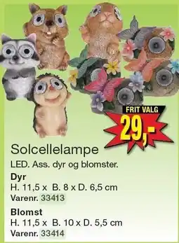 Harald Nyborg Solcellelampe Dyr eller Blomst tilbud