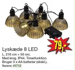 Harald Nyborg Lyskæde 8 LED tilbud