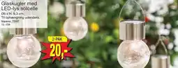 Harald Nyborg Glaskugler med LED-lys solcelle tilbud
