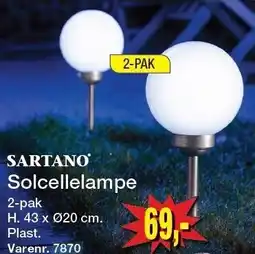 Harald Nyborg Solcellelampe tilbud