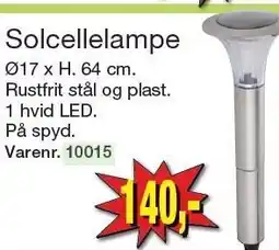 Harald Nyborg Solcellelampe tilbud