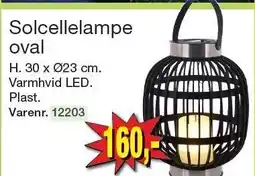 Harald Nyborg Solcellelampe oval tilbud